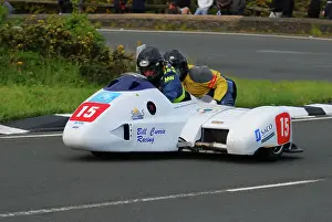 Yamaha Prints: Bill Currie Kevin Morgan LCR Yamaha 2011 Sidecar TT Practice