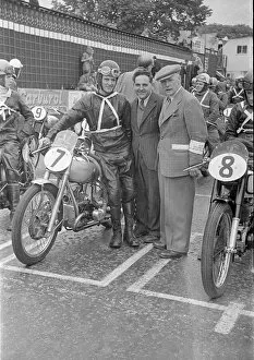 Images Dated 10th October 2021: Cyril Griffiths (Douglas) 1950 Junior Clubman TT