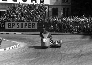 Images Dated 23rd November 2015: Cyril Smith & Eric Bliss (Norton) 1958 Sidecar TT
