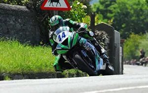 Images Dated 4th June 2012: Dan Hegarty (Kawasaki) TT 2012 Supersport TT