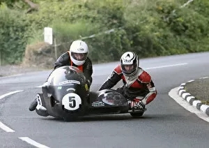 Images Dated 26th August 2022: Danny Quirk & Dylan Weston (Bellas Vincent) 2022 Pre TT Classic