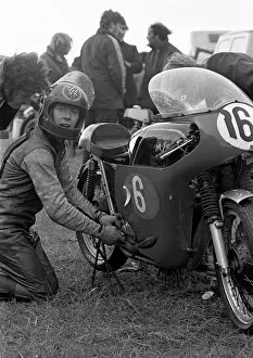 Images Dated 23rd February 2020: Danny Shimmin (AJS) 1972 Jurby Road