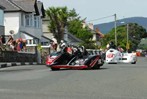 Darren Hope & Lenny Bumfrey (DMR Honda) and John Chandler & Dickie Gale (Shelbourne Honda) 2016 Southern 100