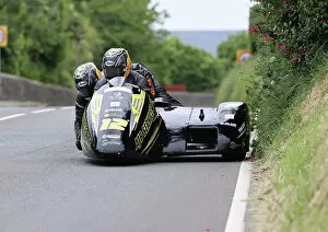 Images Dated 5th July 2023: Darren Hope Lenny Bumfrey LCR Honda 2023 Sidear TT