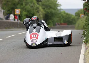 Images Dated 5th July 2023: Darren Hope Lenny Bumfrey LCR Honda 2023 Sidecar TT