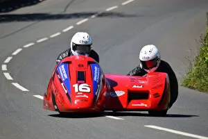 Images Dated 6th June 2019: Darren Hope & Lenny Bumfrey (Suzuki) 2019 Sidecar TT