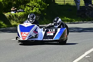 Darren Hope Gallery: Darren Hope & Paul Bumfrey (DMR Suzuki) 2015 Sidecar TT