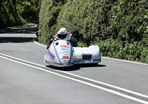 Images Dated 14th June 2023: Daryl Gibson Tom Christie CES Suzuki 2023 Sidecar TT