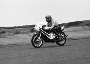 Images Dated 17th August 2018: Dave Broadhead (Yamaha) 1975 Jurby Airfield