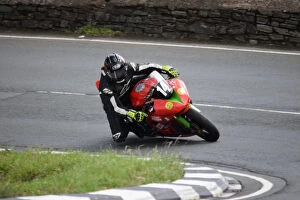 Images Dated 25th August 2018: Dave Butler (Kawasaki) 2018 Junior Manx Grand Prix