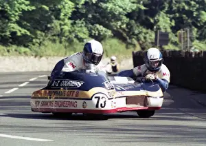 Dave Carnell & Chris Plant (Yamaha) 1989 Sidecar TT