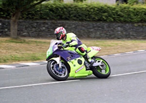 Images Dated 19th July 2021: Dave Clarke (Kawasaki) 2003 Newcomers Manx Grand Prix