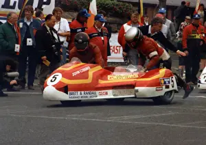 Dave Hallam & John Gibbard (Windle Yamaha) 1989 Sidecar TT