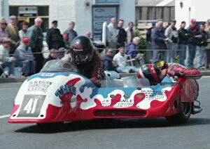Images Dated 19th July 2020: Dave Holden & Richard Jacques (Ireson Yamaha) 1995 Sidecar TT
