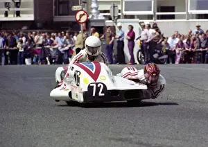 Chas Birks Prints: Dave Houghton & Chas Birks (BKS Konig) 1976 500cc Sidecar TT