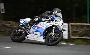 Images Dated 25th August 2016: Dave Johnson (Suzuki) 2016 Superbike Classic TT