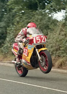 Images Dated 30th July 2021: Dave Lawson (Suzuki) 1987 Newcomers Manx Grand Prix