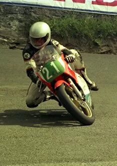 Images Dated 6th February 2018: Dave Leach (Yamaha) 1986 Junior TT