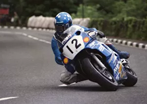 Images Dated 13th March 2019: Dave Leach (Yamaha) 1990 Formula One TT