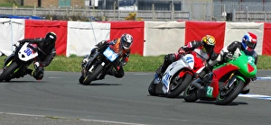 Images Dated 16th April 2016: Dave Madsen-Mygdal (Honda) Dave Taylor (Yamaha) Chris Moffitt (Kawasaki) & Frank Shennett (Triumph)