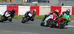Dave Madsen-Mygdal (Honda) Dave Taylor (Yamaha) Chris Moffitt (Kawasaki) & Frank Shennett (Triumph), April;Jurby