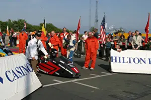 Dave Molyneux & Craig Hallam (DMR Honda) 2003 Sidecar TT