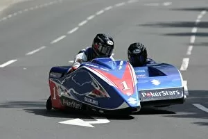 Dan Sayle Gallery: Dave Molyneux & Dan Sayle (DMR Suzuki) 2008 Sidecar TT