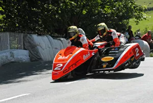 Images Dated 8th June 2009: Dave Molyneux & Dan Sayle (DMR Suzuki) 2009 Sidecar TT