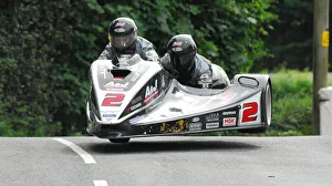 Images Dated 2nd June 2018: Dave Molyneux & Dan Sayle (Yamaha DMR) 2018 Sidecar TT