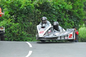Images Dated 8th June 2018: Dave Molyneux & Daniel Sayle (Yamaha DMR) 2018 Sidecar TT