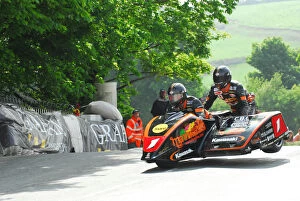 Dave Molyneux Collection: Dave Molyneux and Patrick Farrance (DMR) 2012 Sidecar TT