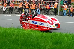 Dave Molyneux & Patrick Farrance (DMR Kawasaki) 2013 Sidecar TT