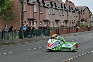 Dave Molyneux & Patrick Farrance (DMR Kawasaki) 2014 Sidecar TT
