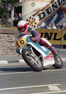 Images Dated 28th February 2020: Dave Montgomery (Yamaha) 1987 Senior Manx Grand Prix