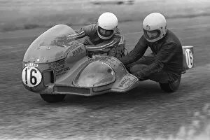 Images Dated 23rd July 2016: Dave Phillips & Dick Cassidy (Honda) 1978 Jurby Airfield