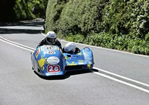 Images Dated 14th June 2023: Dave Quirk Karl Schofield 2023 Sidecar TT