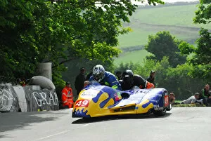 Images Dated 2nd June 2012: Dave Quirk & Paul Bumfrey (DMR Yamaha) 2012 Sidecar TT
