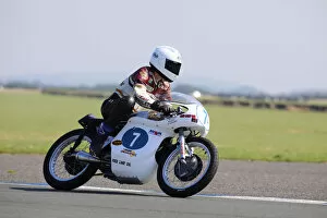 Images Dated 25th August 2019: Dave Roper (Arter AJS) 2019 Jurby Day