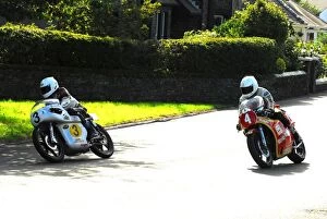 Arter Matchless Gallery: Dave Roper (Arter Matchless) and Graeme Crosby (Suzuki) 2016 Classic TT Parade Lap
