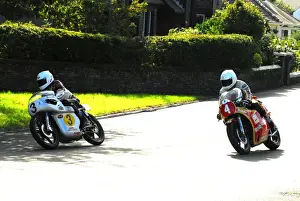 Arter Matchless Prints: Dave Roper (Arter Matchless) and Graeme Crosby (Suzuki) 2016 Classic TT Parade Lap