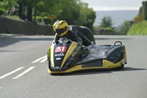 Images Dated 6th June 2012: Dave Saunders & Grace Bradbury (KCR Suzuki) 2012 Sidecar TT
