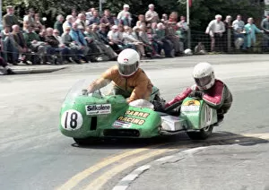 Images Dated 5th March 2020: Dave Saville & Dave Hall (Sabre) 1984 Sidecar TT