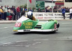 Sabre Prints: Dave Saville & Richard Crossley (Sabre) 1989 Sidecar TT