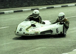 Images Dated 7th December 2017: Dave Saville & Simon Birchall (Sabre Yamaha) 1980 Sidecar TT
