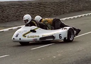 Dave Saville & Simon Birchall (Sabre Yamaha) 1980 Sidecar TT