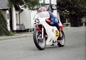 Images Dated 17th March 2019: Dave Sharratt (Honda) 1974 Senior Manx Grand Prix