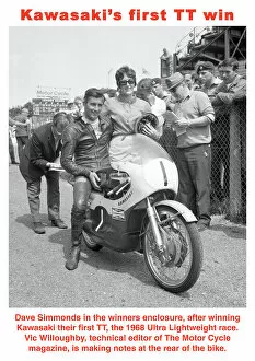 Images Dated 25th March 2023: Dave Simmonds Kawasaki 1968 Ultra Lightweight TT