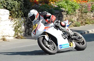 2010 Senior Manx Grand Prix Collection: Dave Taylor (Triumph) 2010 Senior Manx Grand Prix