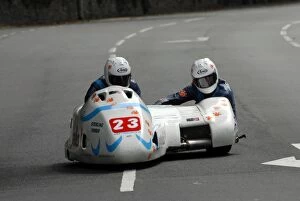 Images Dated 4th June 2008: Dave Wallis & Philip Iremonger (LCR Honda) 2008 Sidecar TT