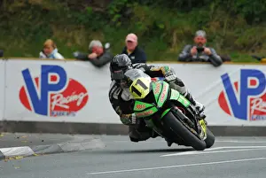 Davey Lambert (Kawasaki) 2015 Senior Manx Grand Prix